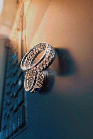 egant Silver Rings on a..