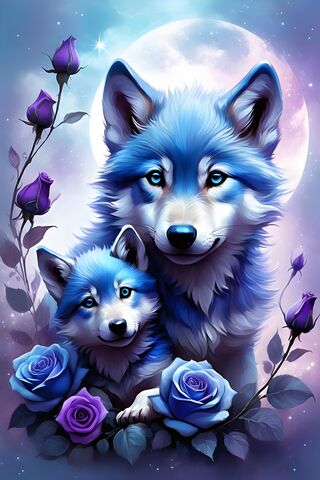 Enchanted Blue Wolves �..