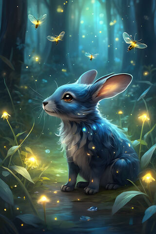 Rabbit and Fireflies