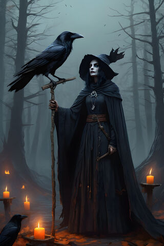 Mystic Shadows: The Raven Witch's Realm