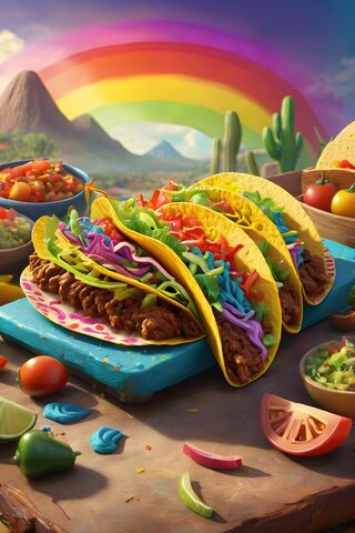 Rainbow Taco Anyone