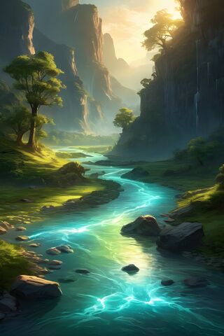 Enchanted River Valley 🌄✨