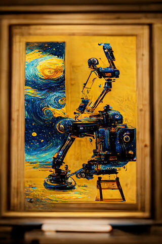 Cosmic Robot Painter