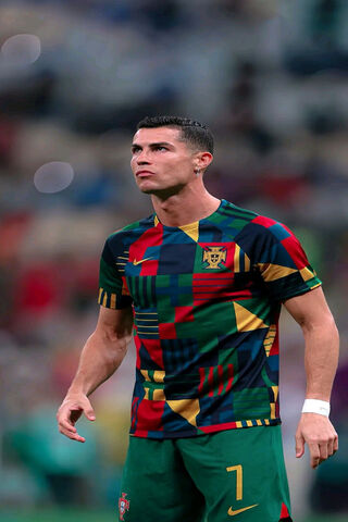 Cristiano Ronaldo in a Colorful Jersey ⚽🎨
