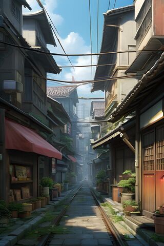 Tranquil Alleyway in a ..