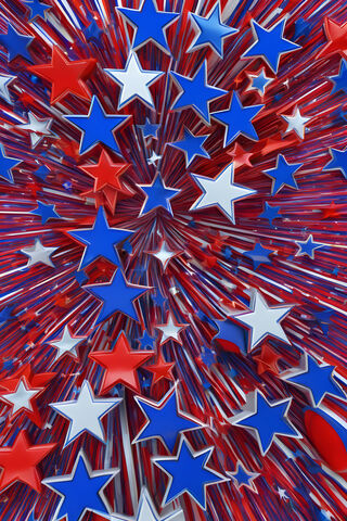 Red White and Blue Stars