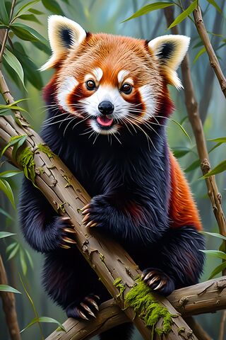 Adorable Red Panda in the Wild 🐼🌿