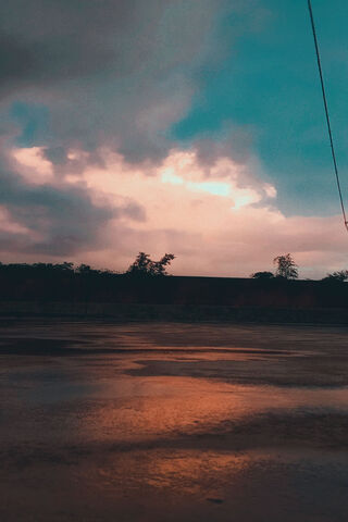 Serene Sunset After the..