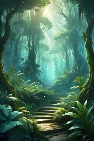 Enchanted Jungle Path 🌿✨