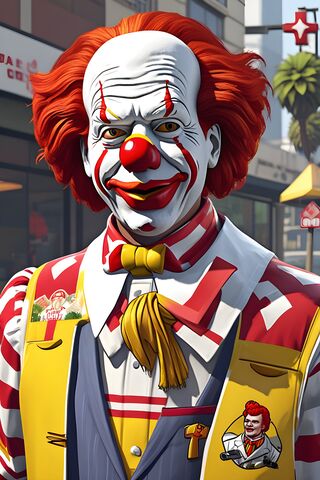 Ronald McDonald In Grand Theft Auto 5