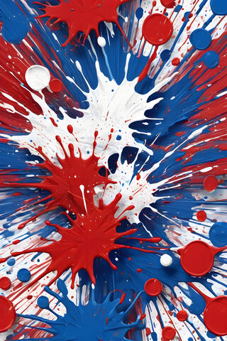 Explosive Colors: A Celebration of Red, White, and Blue 🎨🇺🇸