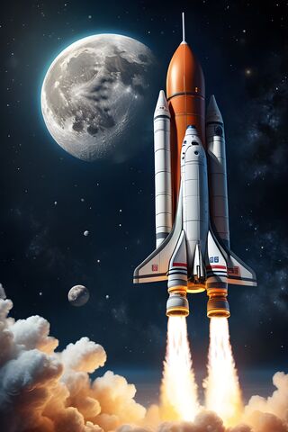 Rocket In Space