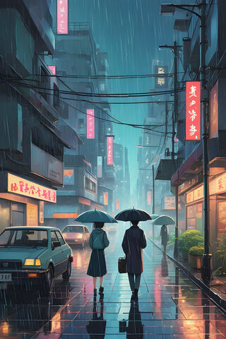 Rainy Night in the City..