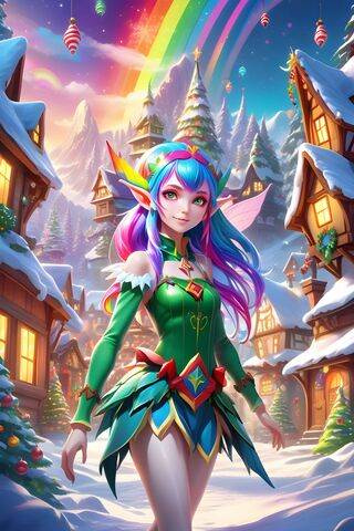 Enchanted Winter Wonderland ❄️🌈