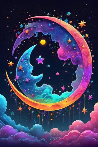 Rainbow Moon ? ? ✨️