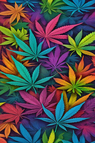 Rainbow Pot Leaves