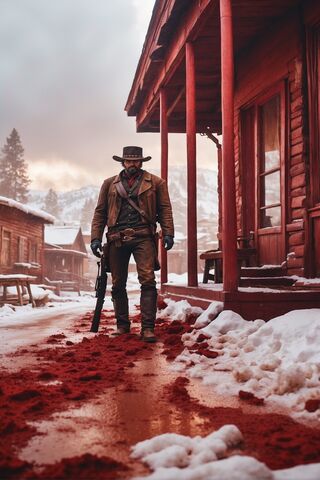 Crimson Trails: A Journey Through the Wild West