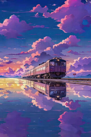Dreamy Train Journey 🚂🌅