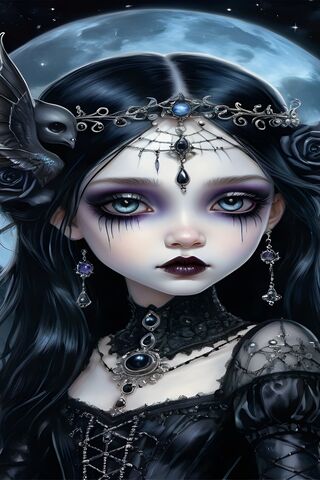 Enigmatic Elegance 🌙🖤
