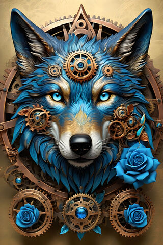 Steampunk Wolf