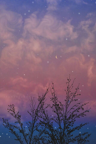 Dreamy Twilight Sky 🌌🌙