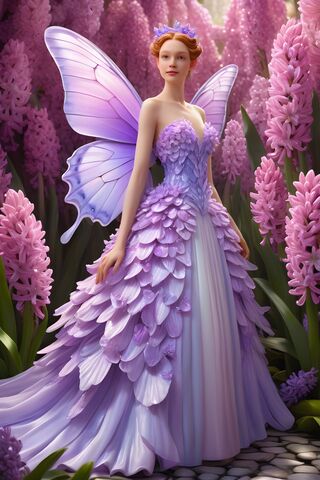 Spring Flower Fairy, Hyacinth