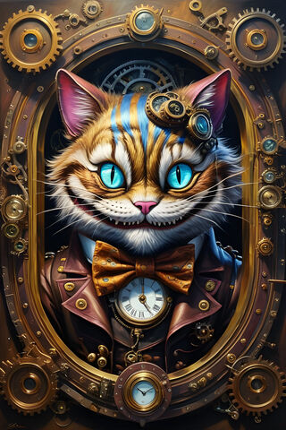 Steampunk Cheshire Cat