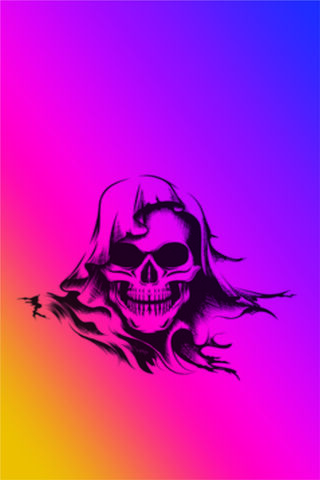 Vibrant Skull Art 🎨💀