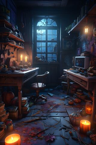 Spooky Study Room. N[Halloween Special!]