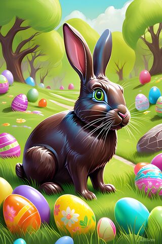 Solid Chocolate Easter Bunny