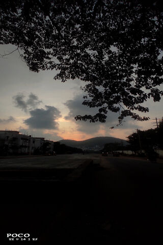 Serene Sunset Silhouett..