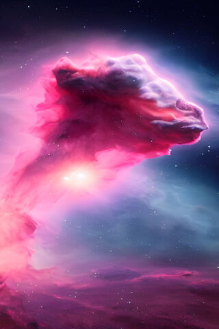 Cosmic Lion: A Nebula's..