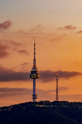 Sunset Serenity at Namsan Tower 🌅