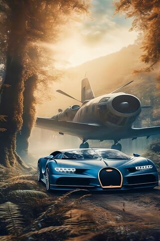 A Dream of Speed: Car Meets Plane 🚗✈️