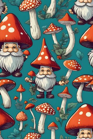Whimsical Mushroom Kingdom: Meet the Shroom Gnomes! 🍄✨