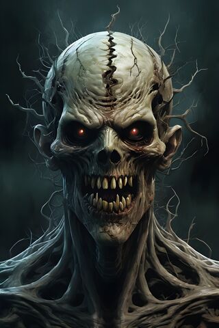 Eerie Undead Visage 🌑💀