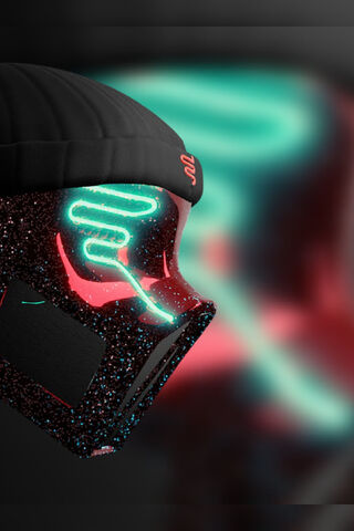 Neon Dreams: The Futuristic Mask ✨