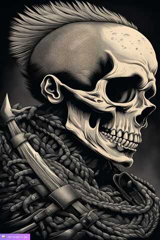 Edgy Skull Art 🏴‍☠️💀