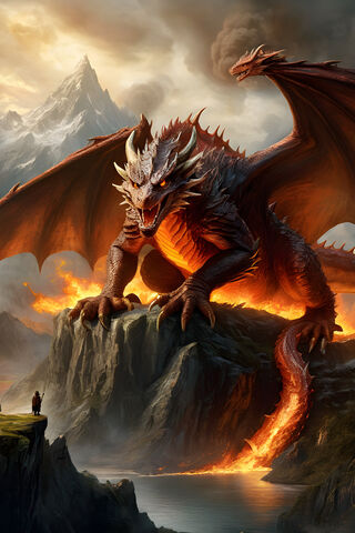 Smaug, LOTR, Dragon,