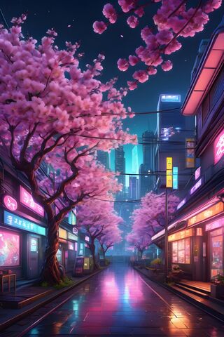 Sakura Cyberpunk City