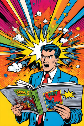 Super Man Scared From A..