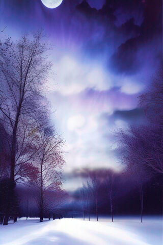 Enchanted Winter Night ❄️🌙