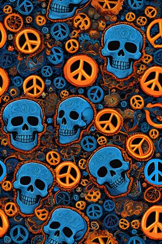 Skulls and Peace Signs