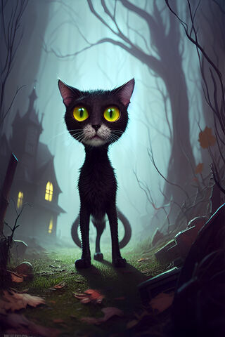 Enchanted Night Cat 🌙🐾