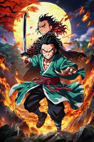 Epic Duel Under the Blo..