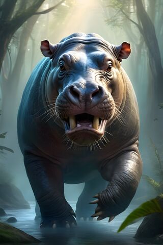 Sabertooth Hippo