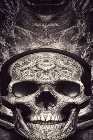 Intricate Skull Design ..