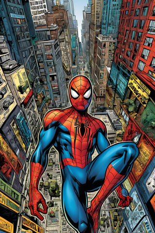Spider-Man Swinging Thr..