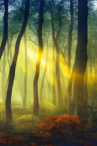 Sunlight In Forest