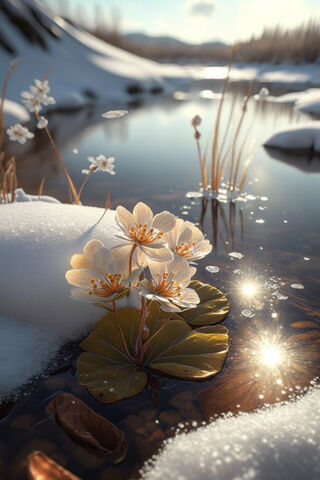 Winter's Bloom 🌸❄️